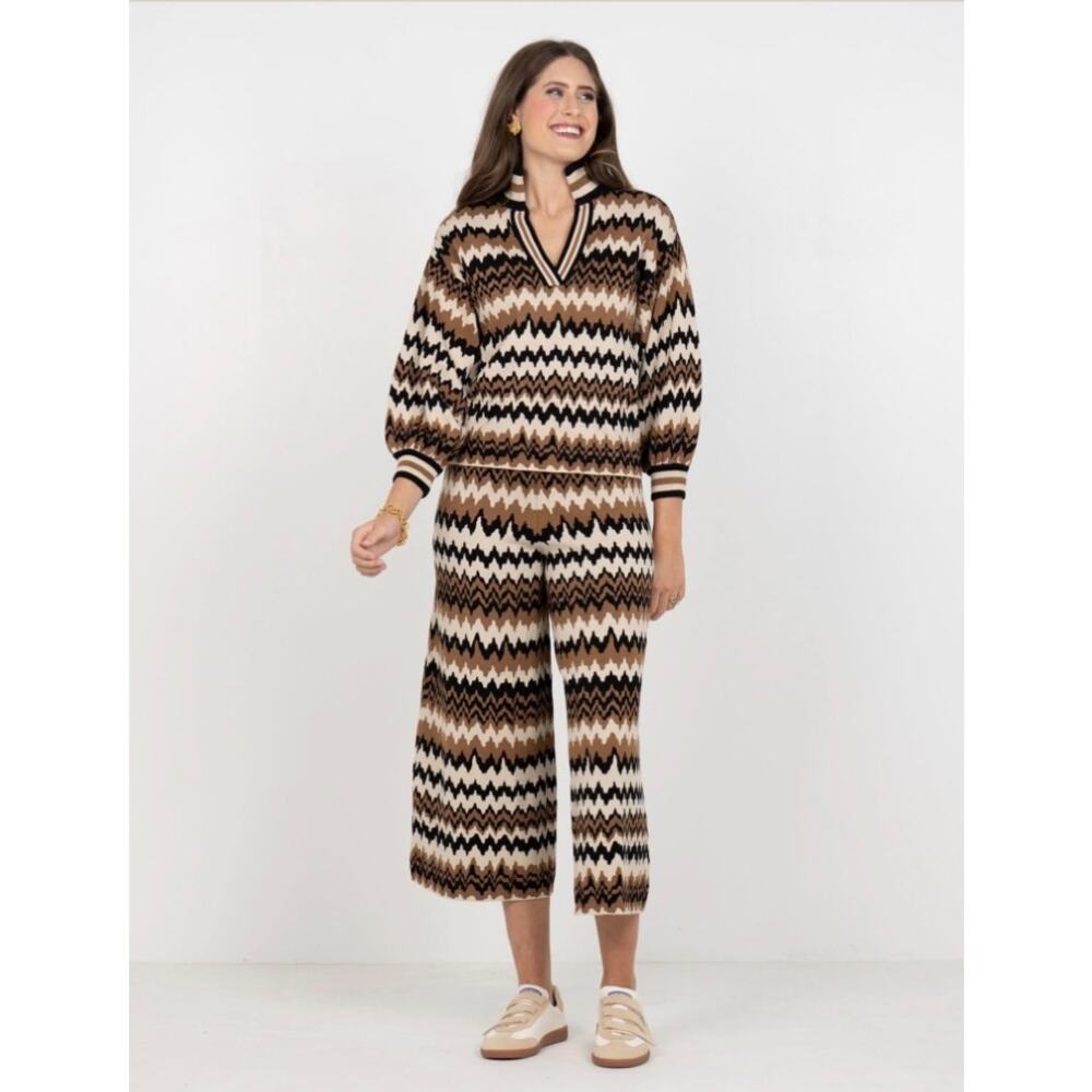 Emily McCarthy LOLLI SWEATER Mocha‎ Mirage NWT M